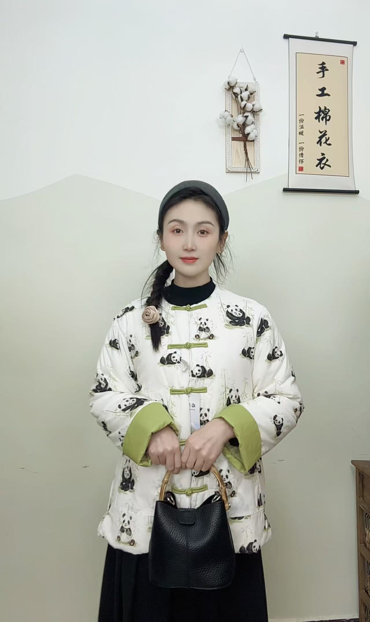 棉花衣碎花短款时尚加厚印花保暖冬季女士复古国风民族风