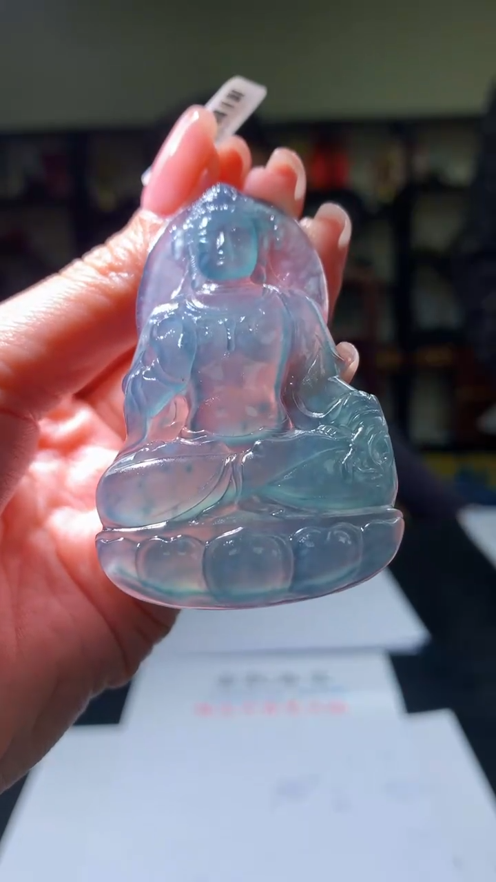 【闪购商品】定制翡翠未镶嵌5119zm-毛货盖章159观音