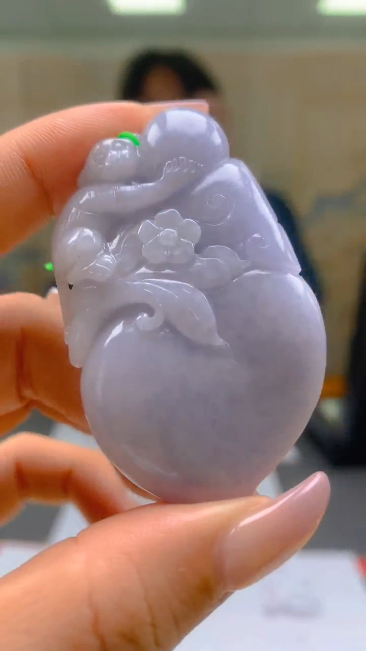 【闪购商品】定制翡翠未镶嵌8-5109ty-毛货挂件