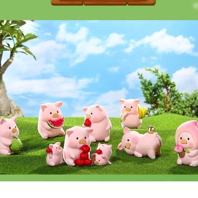 【拆盒】萌猪水果系列潮玩盲盒（找老大）