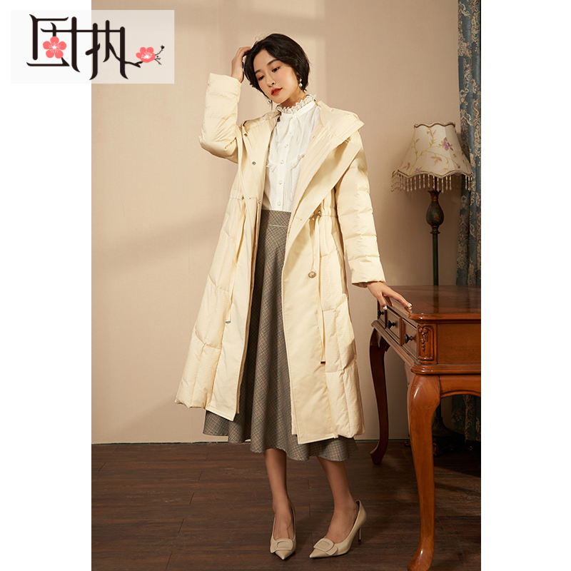 【诗语专属】固执冬季复古加厚90白鸭绒羽绒服外套80104YR05804