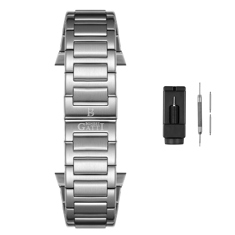 BONEST GATTI/布加迪手表5601配件316L精钢表带