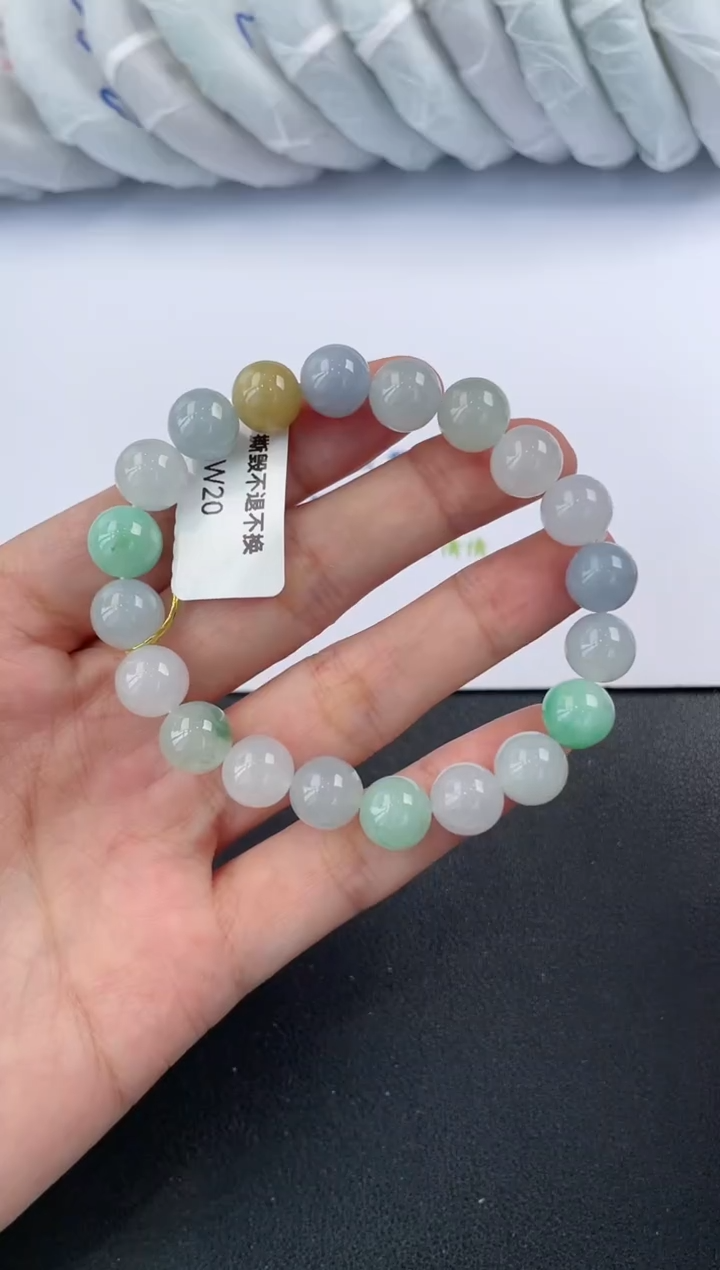 【闪购商品】翡翠手串未镶嵌基地发货K3872