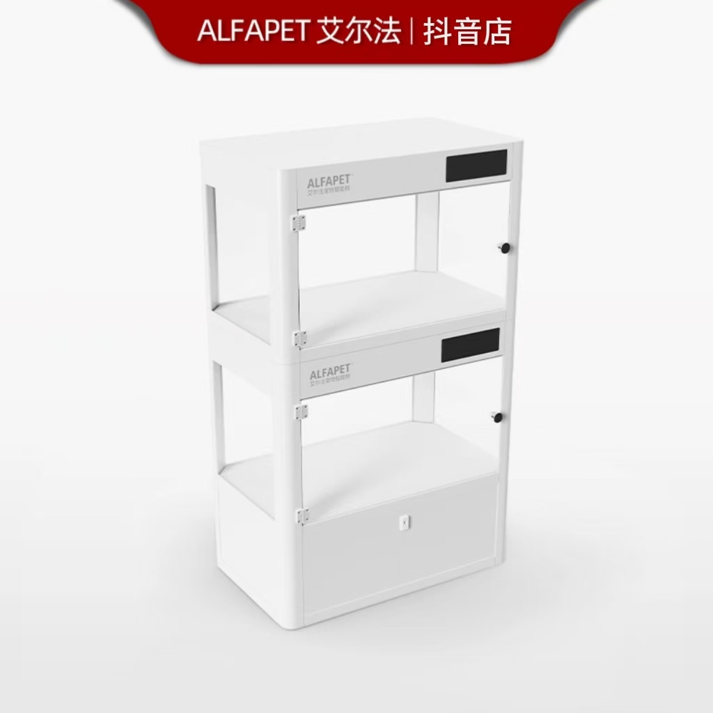 艾尔法智能舱新风除臭宠物寄养柜智控展示柜全景猫柜猫狗展示柜