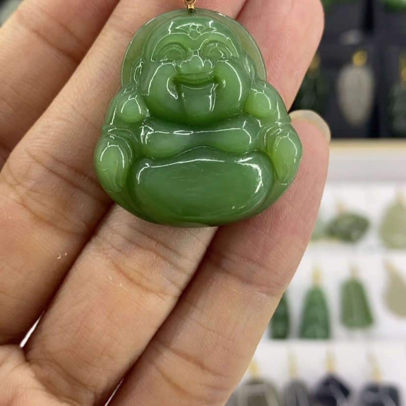【闪购商品】和田玉颈饰18K金镶嵌
