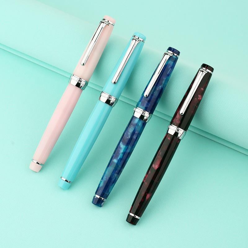 新月2升级版花色树脂特细EF小美工尖通用学生练字礼品笔ins高颜值