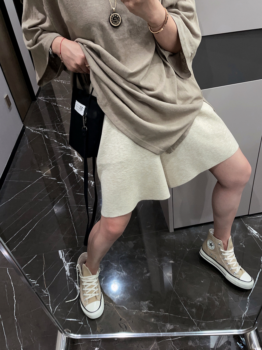 休闲高腰显瘦阔腿短裤