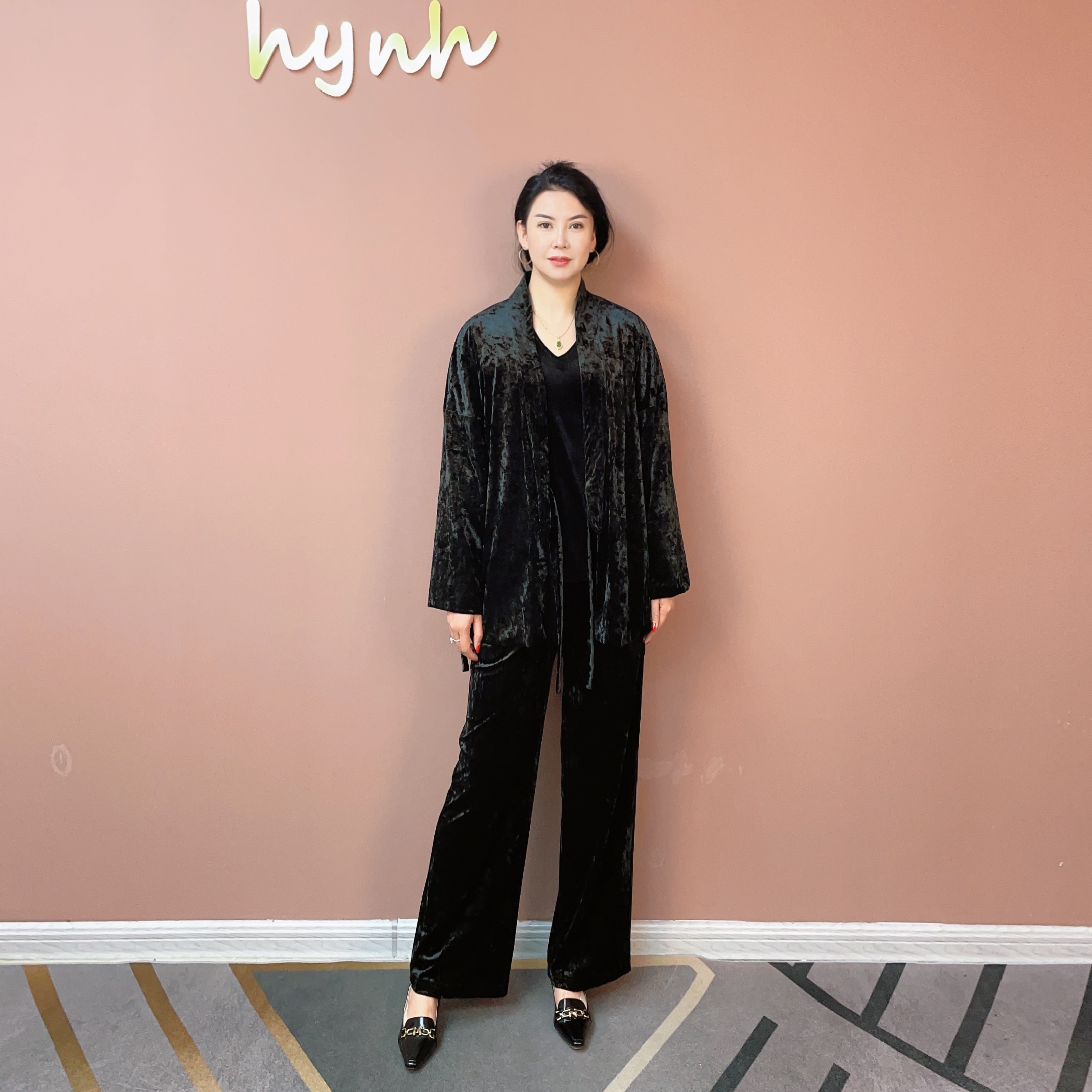 【花样年华】钻石绒外套丝绒外套秋冬薄棉休闲春秋时尚百搭气质女士