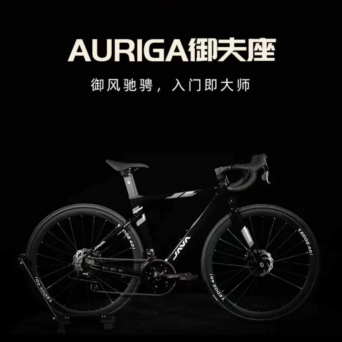 御夫座桶轴公路车油压碟刹18变速竞赛自行车