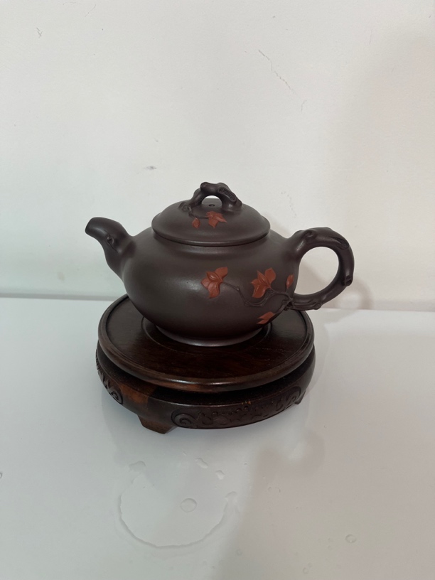 玉兰花 原矿老紫泥，双色贴花，260 C C