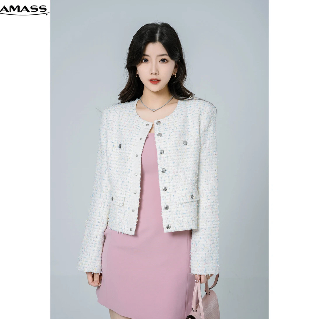 【阿玛施AMASS】5400827新品粗花呢小香外套