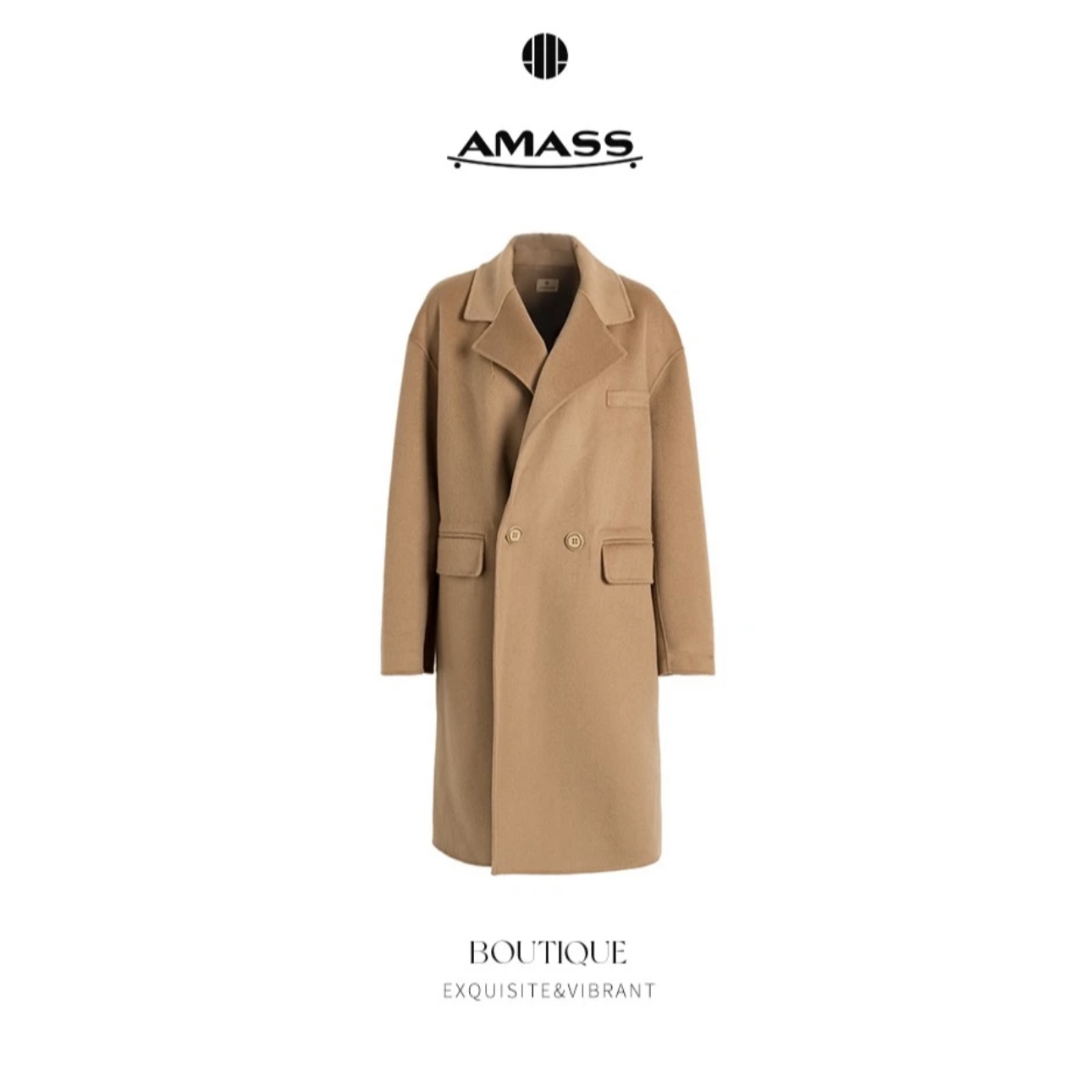 【阿玛施AMASS】双排扣大衣5400858