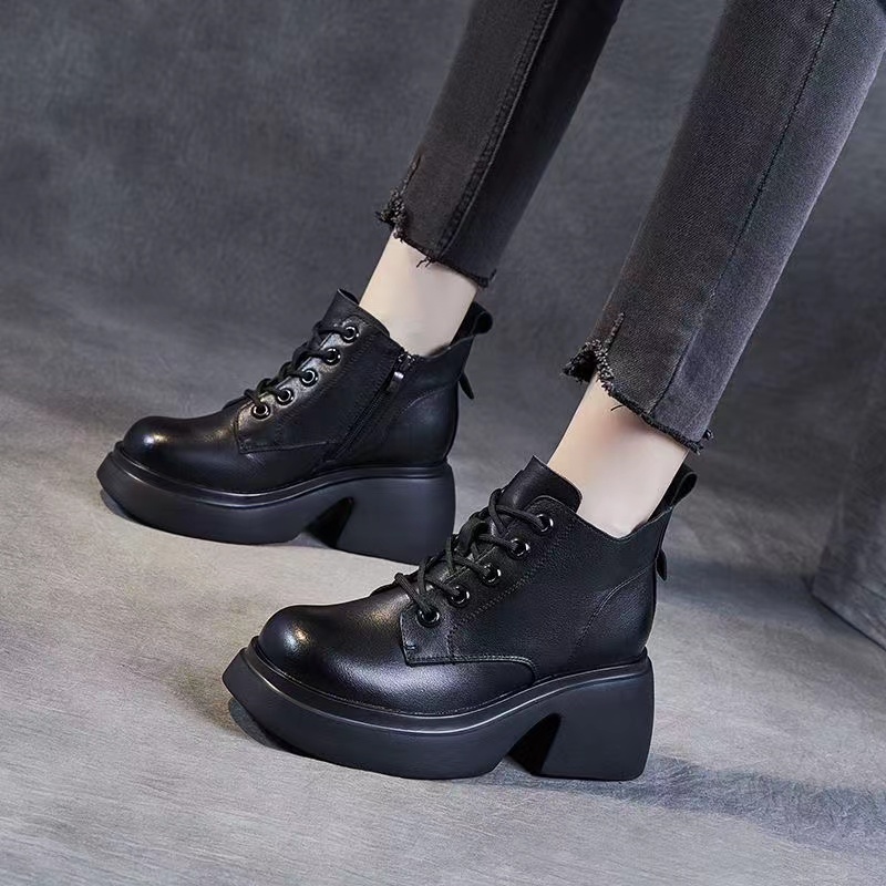 A58马丁靴女秋冬时尚厚底防滑马丁靴