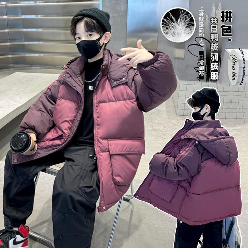 新品巴拉巴拉男童羽绒服冬季2023新款中大洋气男孩儿童装加厚冬装