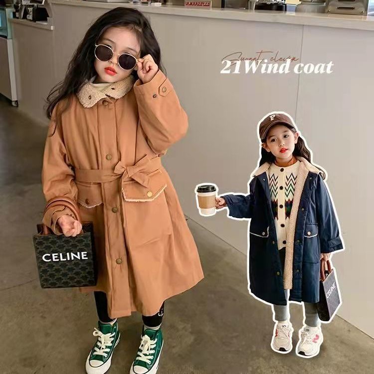 新品巴拉巴拉女童加绒加厚冬装棉服外套2023新款洋气儿童外穿派客