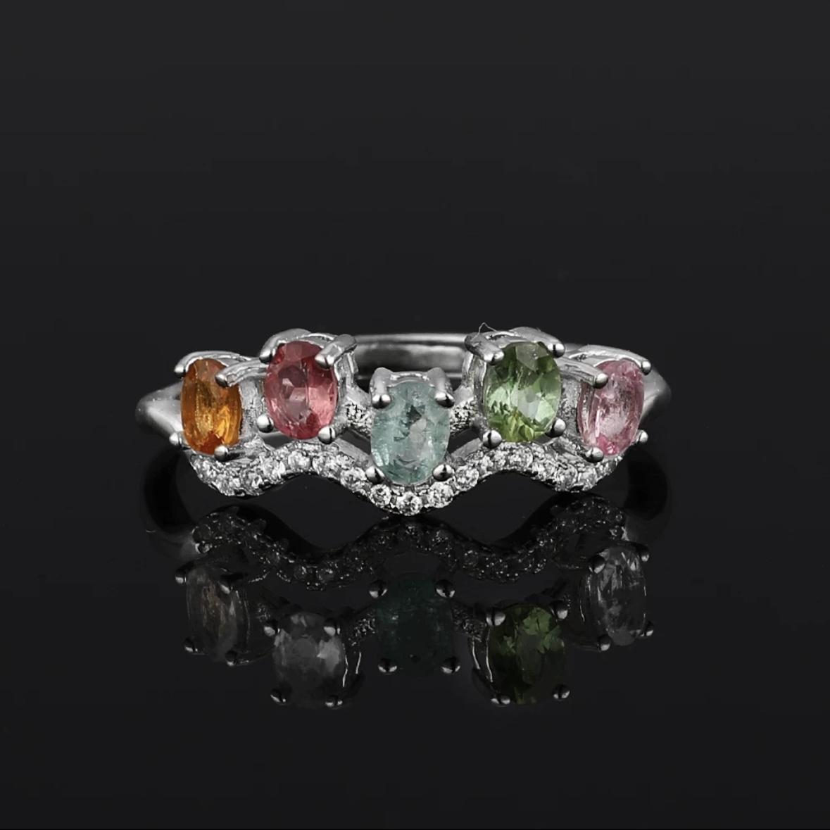 碧玺皇冠戒指（多样性发一件）DZ-1152