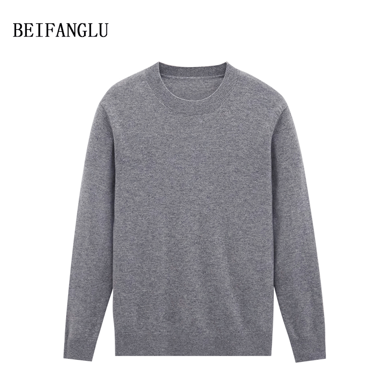 北方鹿【100%绵羊毛】男士 秋冬商务休闲套头针织羊毛衫26205
