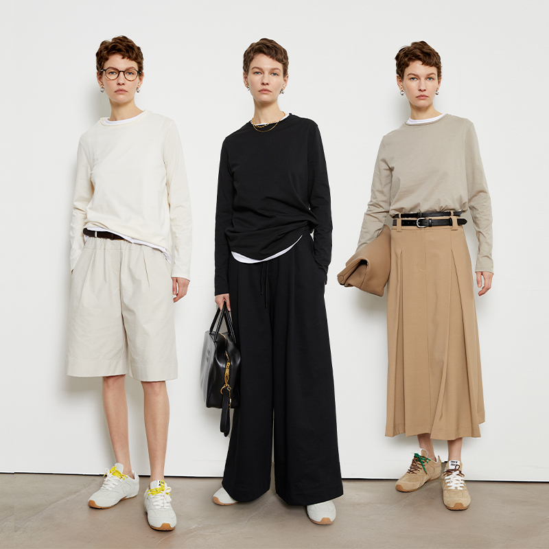 INFFTRU |【第二层肌肤T恤】 会呼吸的第二层肌肤长袖 T 恤 