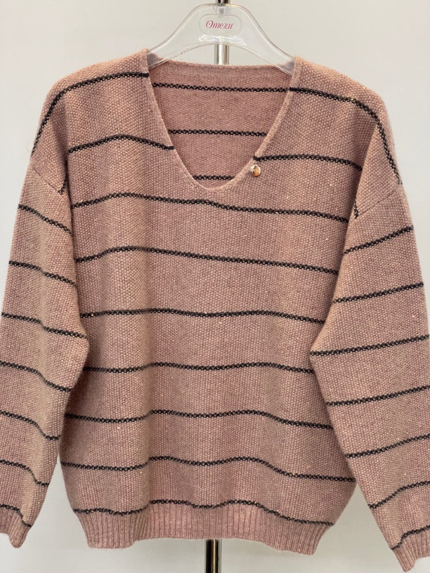 欧美姿秋冬慵懒风减龄洋气粗毛线圆领套头宽松毛衫针织毛衣S072