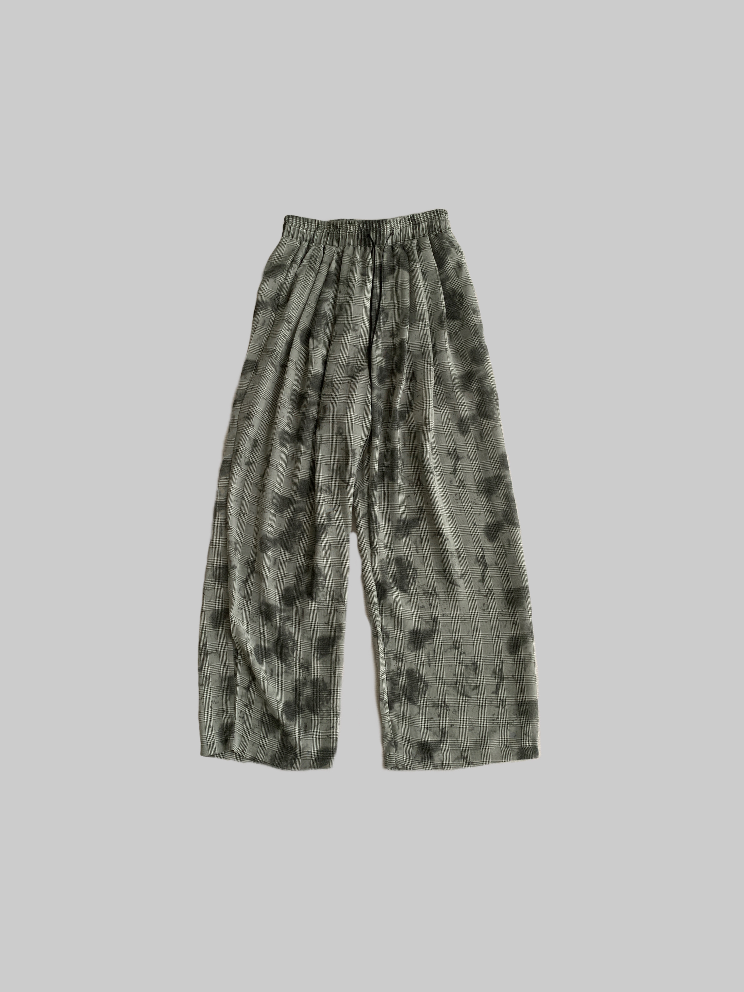 夏季深灰千鸟格空气裤