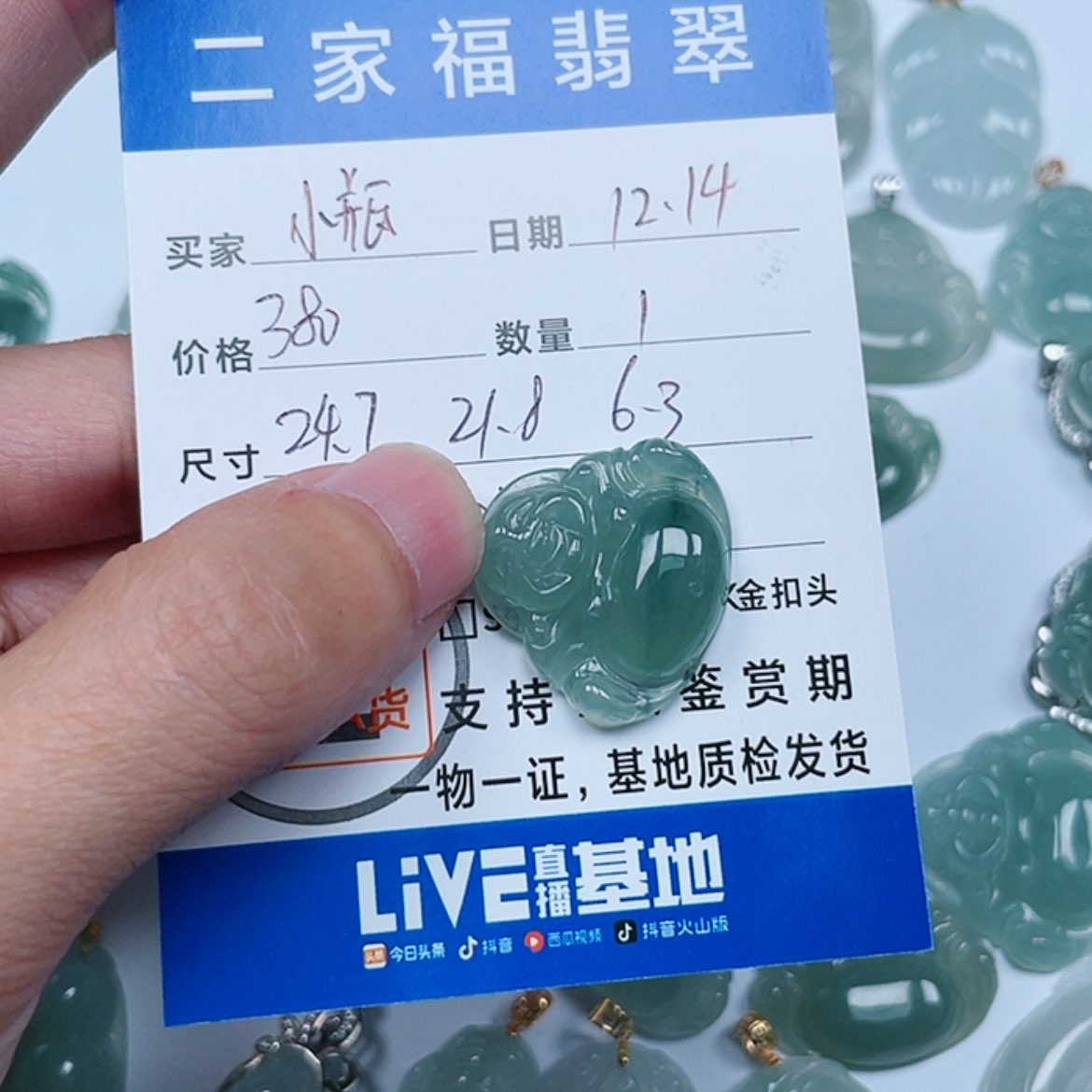 【闪购商品】翡翠颈饰未镶嵌小***?