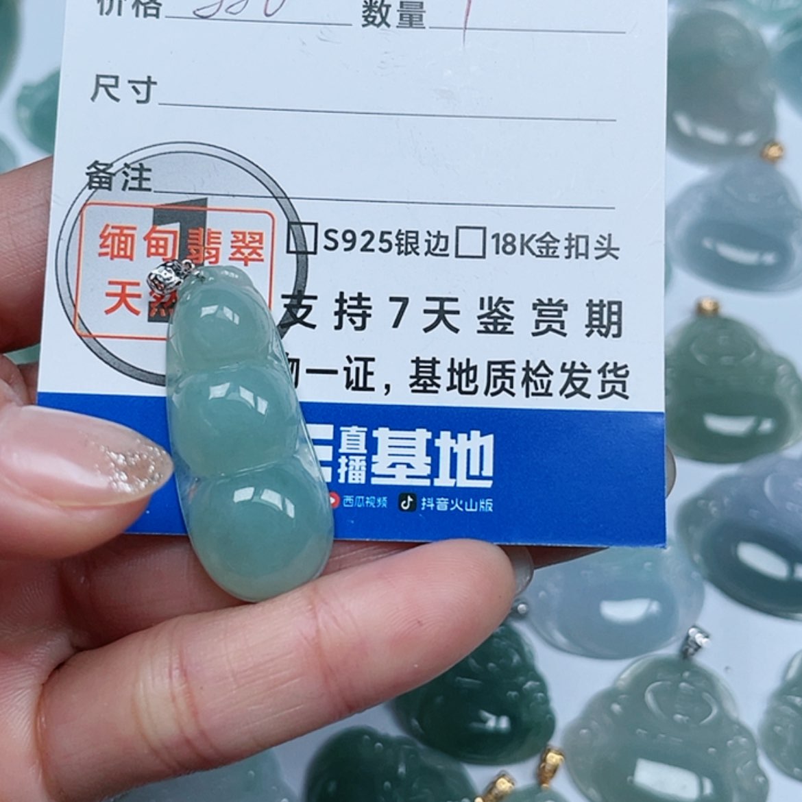 【闪购商品】翡翠颈饰18K金镶嵌～****6