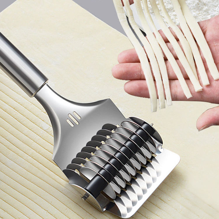 【势得】不锈钢切面刀 切面器 滚面刀手动面条