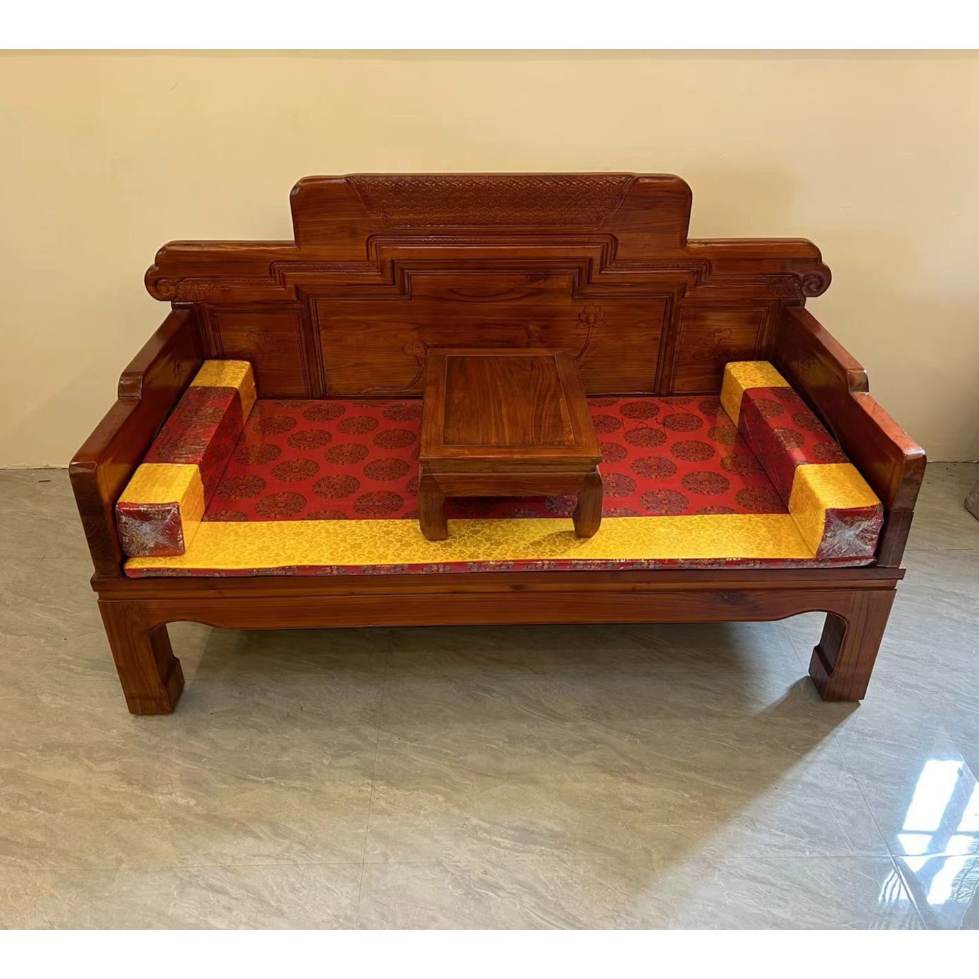 罗汉床新中式实木榫卯客厅沙发床榻仿古红木家具