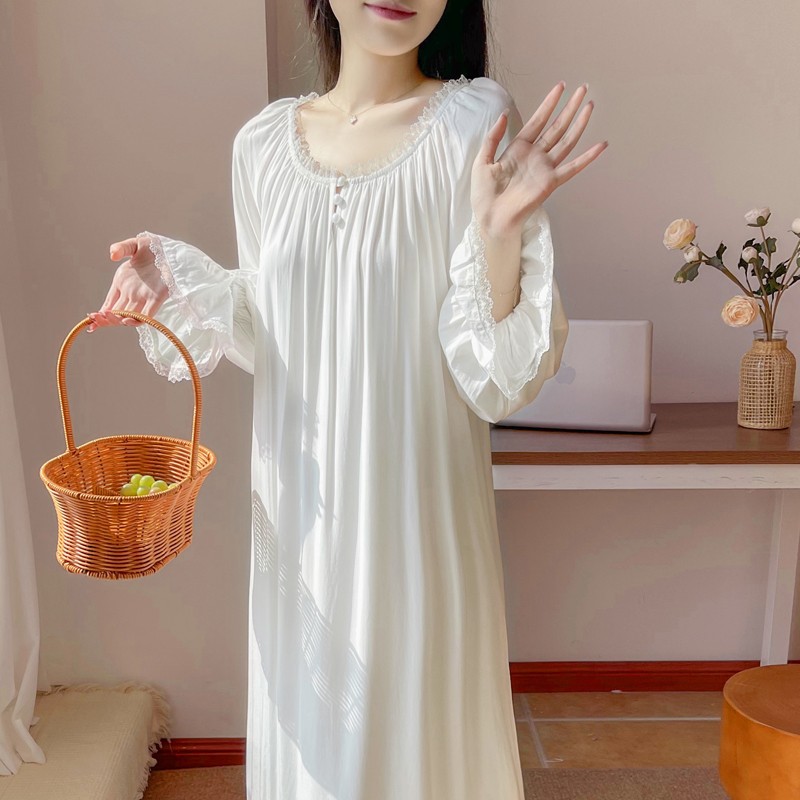 性感睡裙女春秋季2025新款高级感可外穿家居服公主宫廷风睡衣