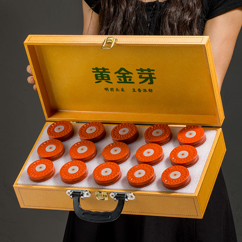 陈老师-黄金芽明前头采豆香浓郁春茶新茶送礼口粮口绿茶