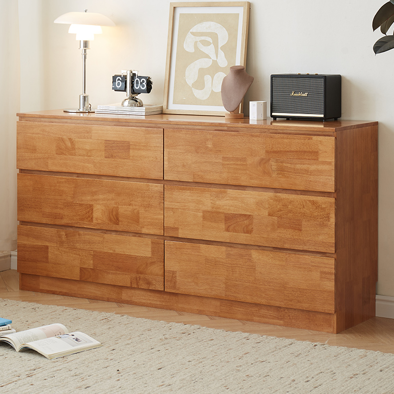 （清货）实木斗柜抽屉柜床尾柜卧室置物柜六斗柜客厅储物柜简约现代