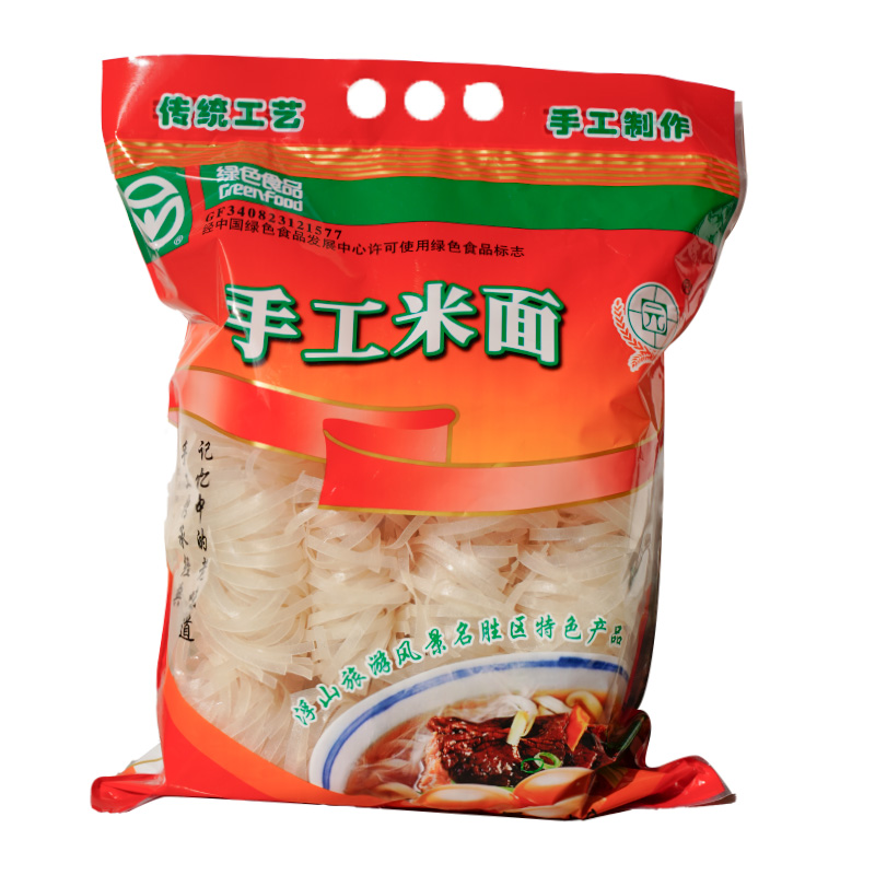 【徽携优品】田园米面1kg 手工烫面 卷粉河粉 米粉干 Q弹爽滑有劲道