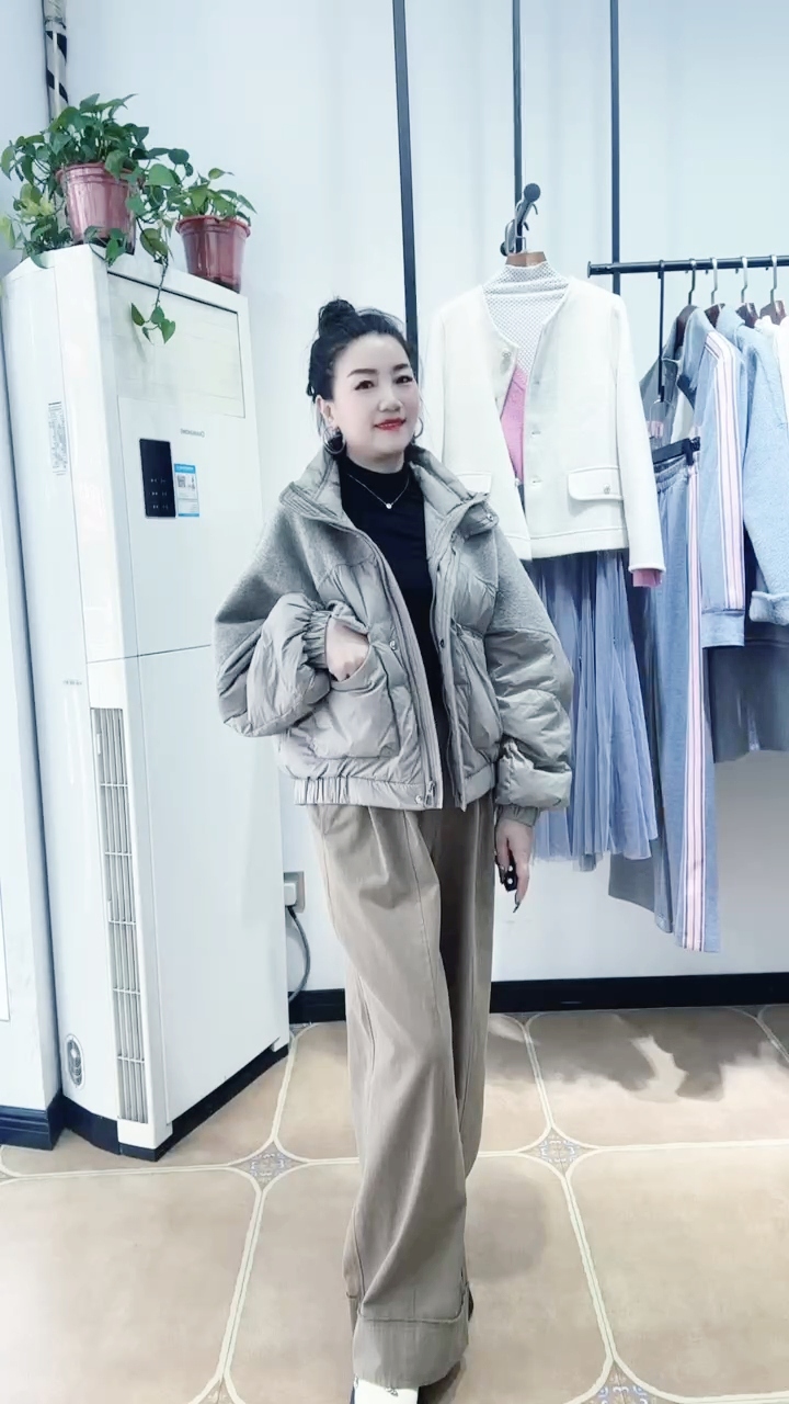 专柜正品2024短款棉服外套女秋冬新款宽松小个子时尚百搭夹克上衣