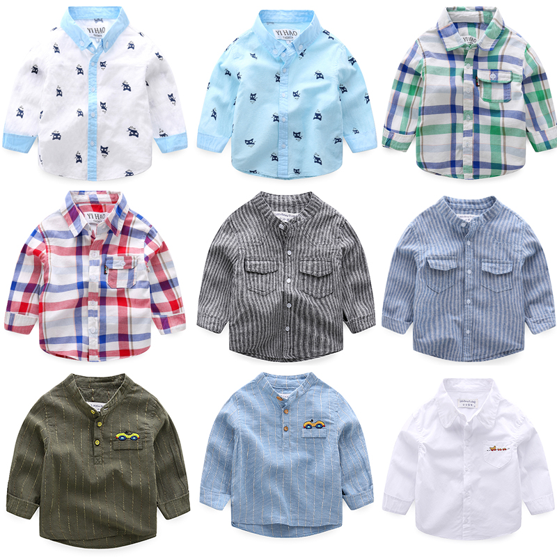 男童衬衣长袖衬衫春秋薄款童装儿童秋装秋季男孩衬衣外套