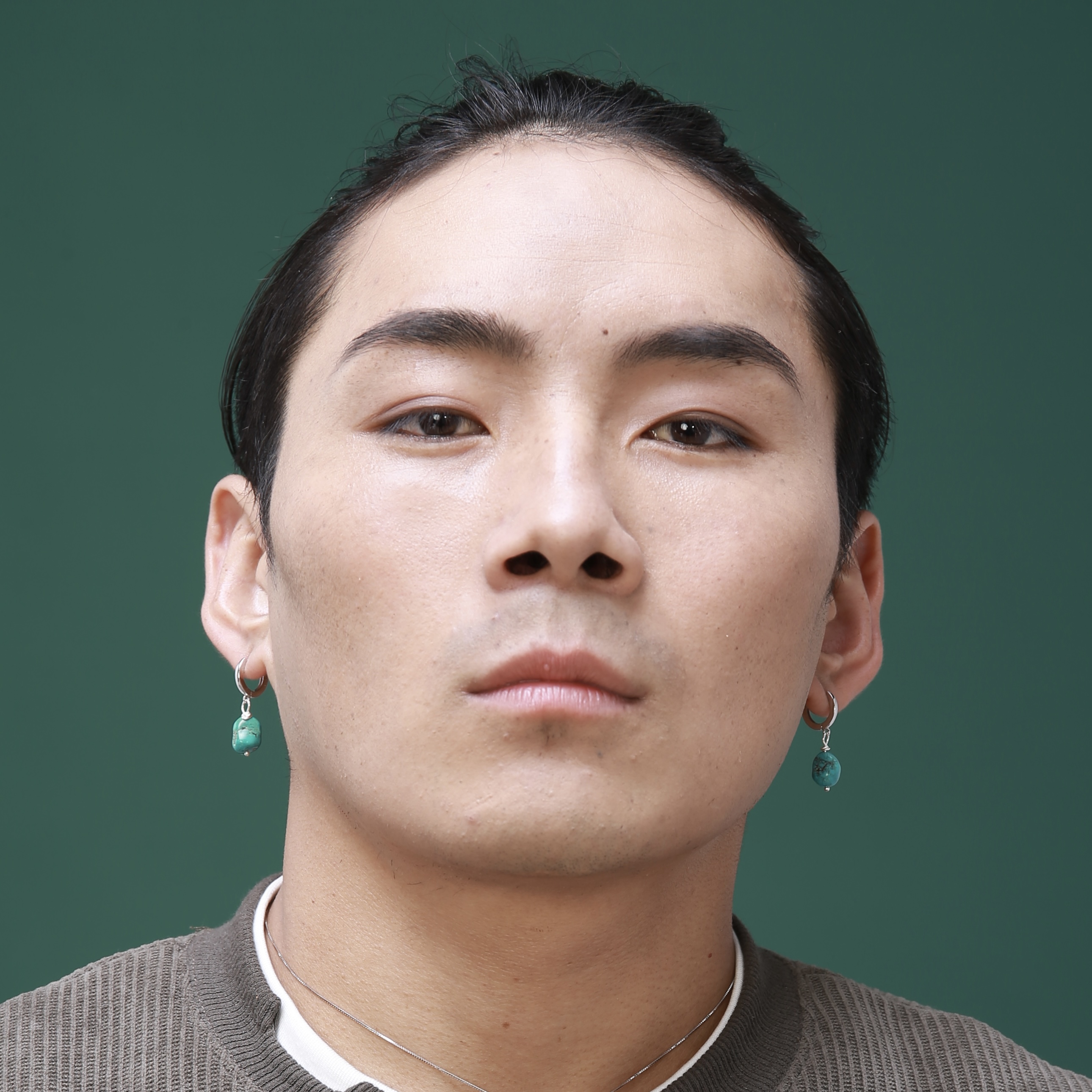 925银耳饰 阿布耶手工纯银藏式耳环