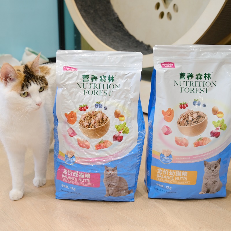 啦调酱 麦富迪猫粮三文鱼冻干双拼成幼猫增肥发腮美毛全价猫粮