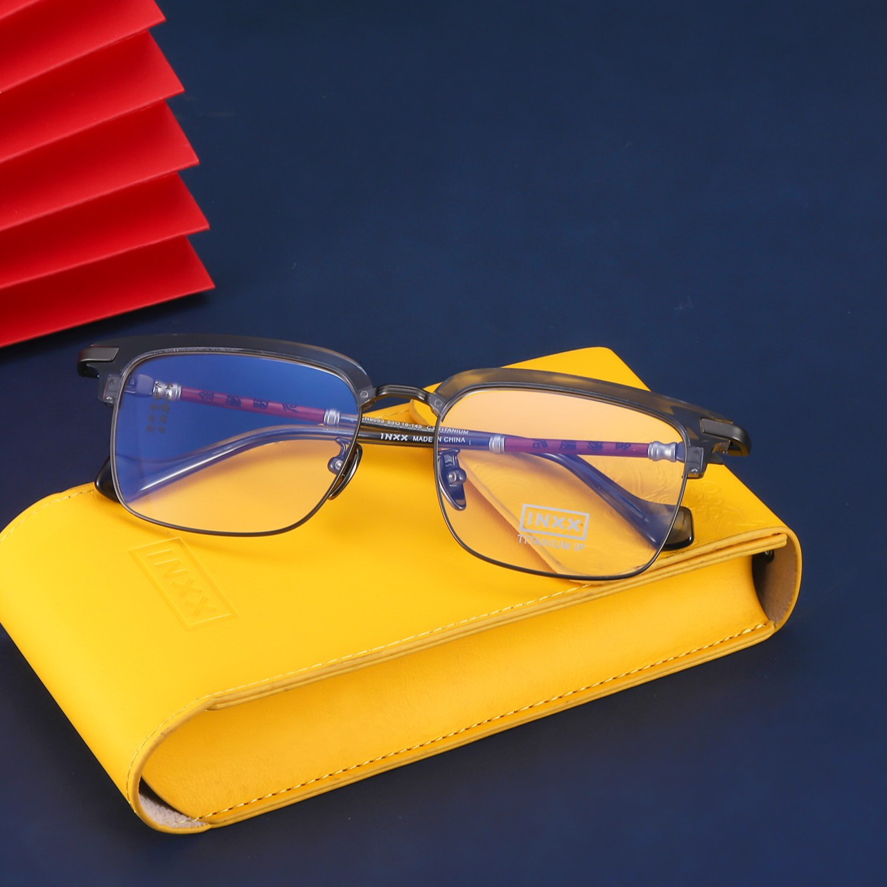 【金榜题名】眼迹新中式眼镜CN8053可配近视度数变色镜墨镜大脸男款