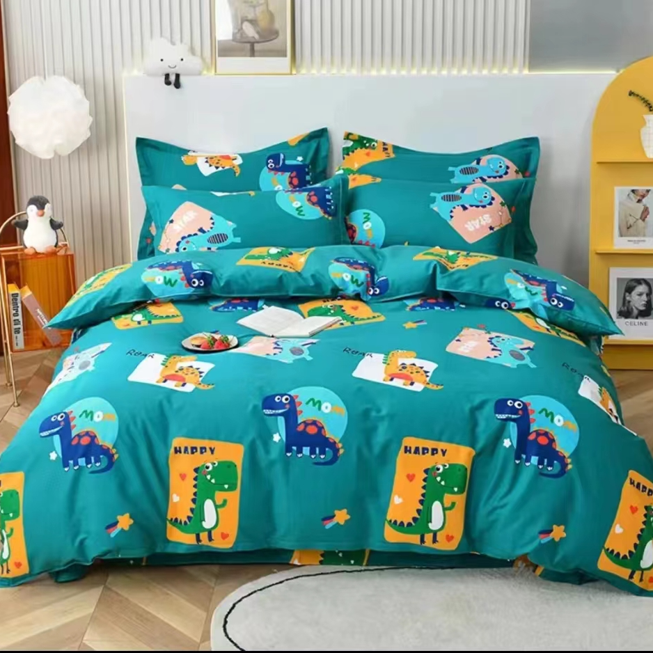 【小恐龙】纯棉全棉被套床单单件柔软亲肤单人双人