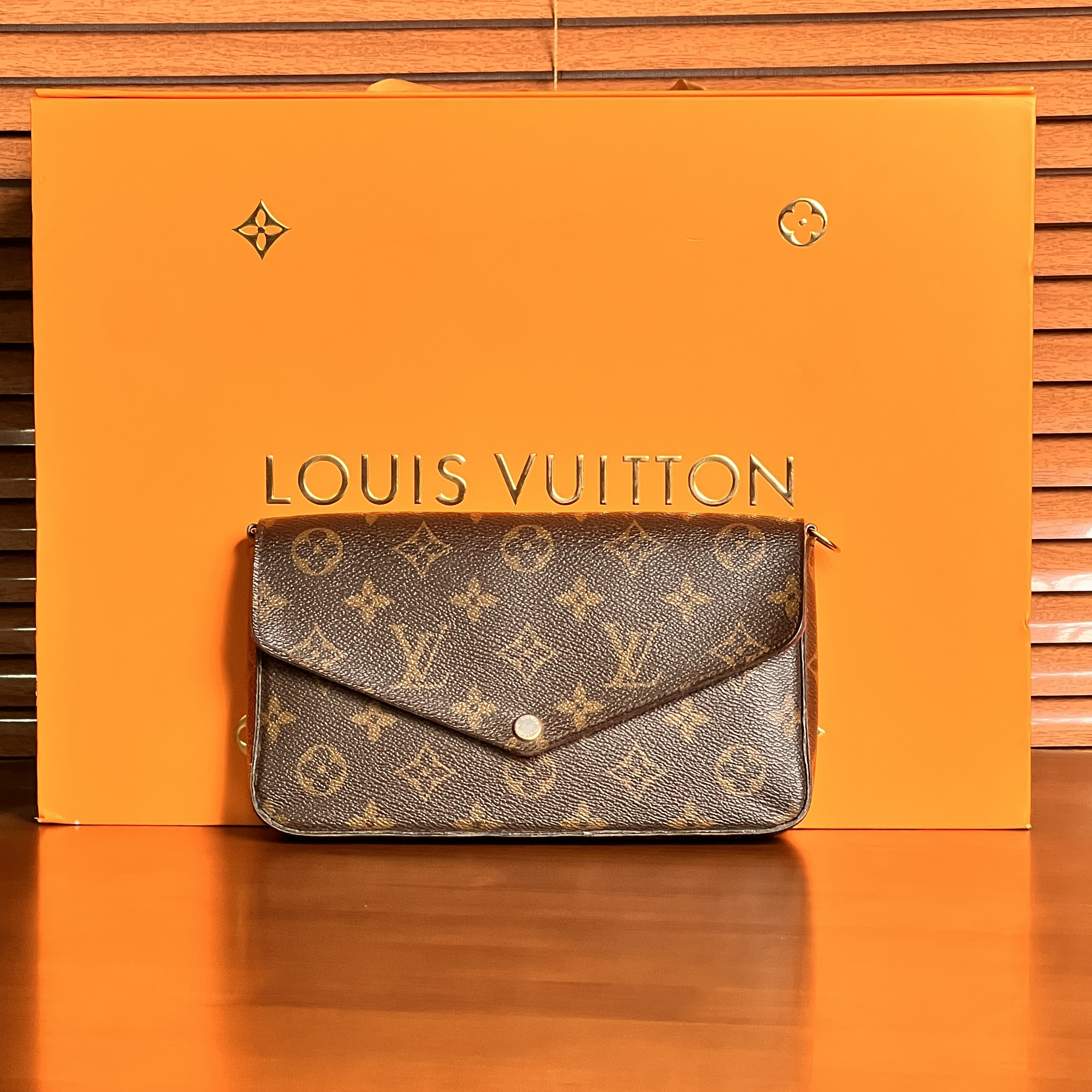 95新 LouisVuitton/路易威登 三合一链条斜挎包/52102