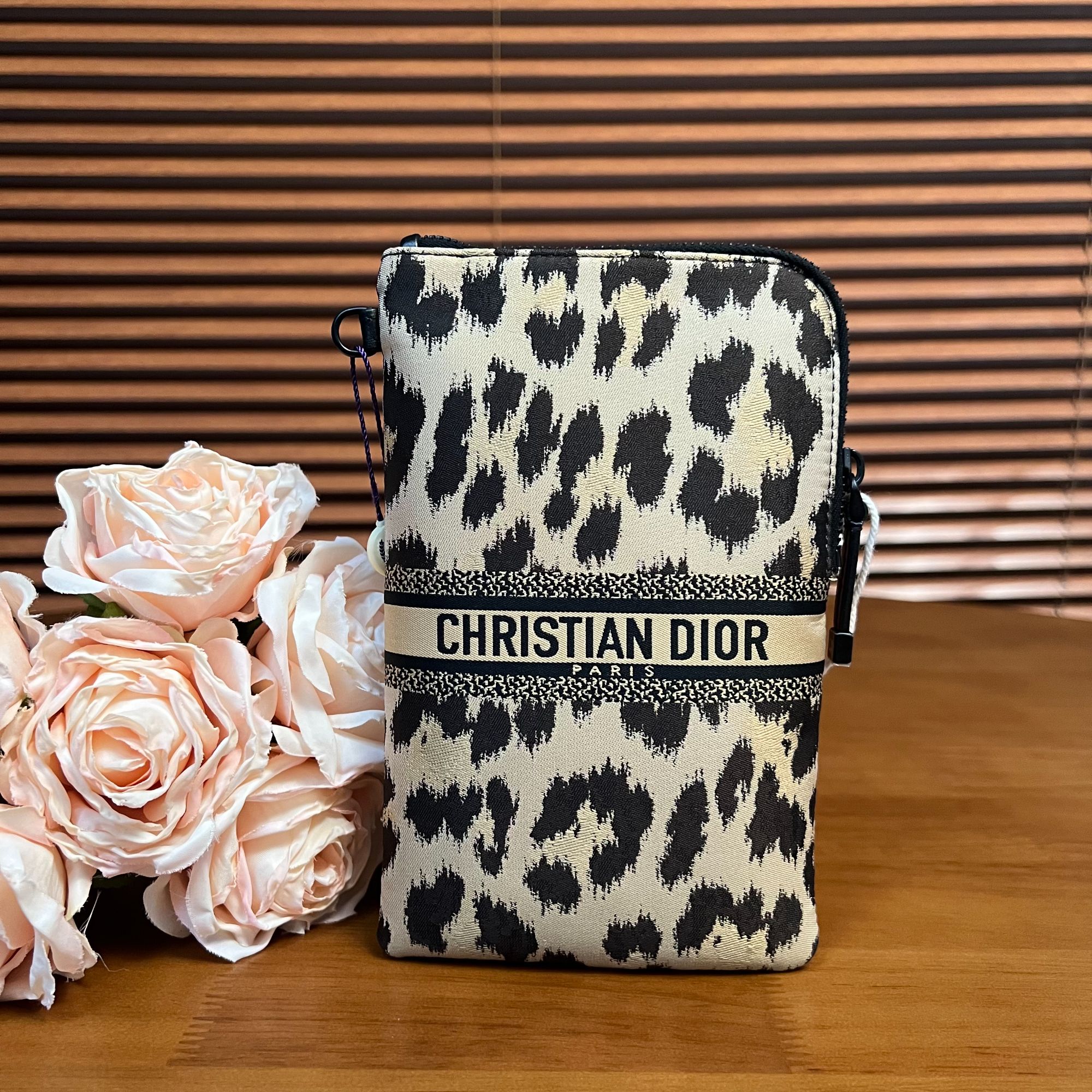 95新 DIOR/迪奥 豹纹手机包斜跨包/云海优选/63585