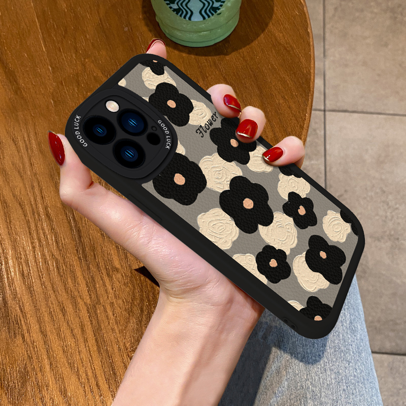 q春季花朵苹果15promax手机壳iPhone13华为oppo小米vivo防摔保护