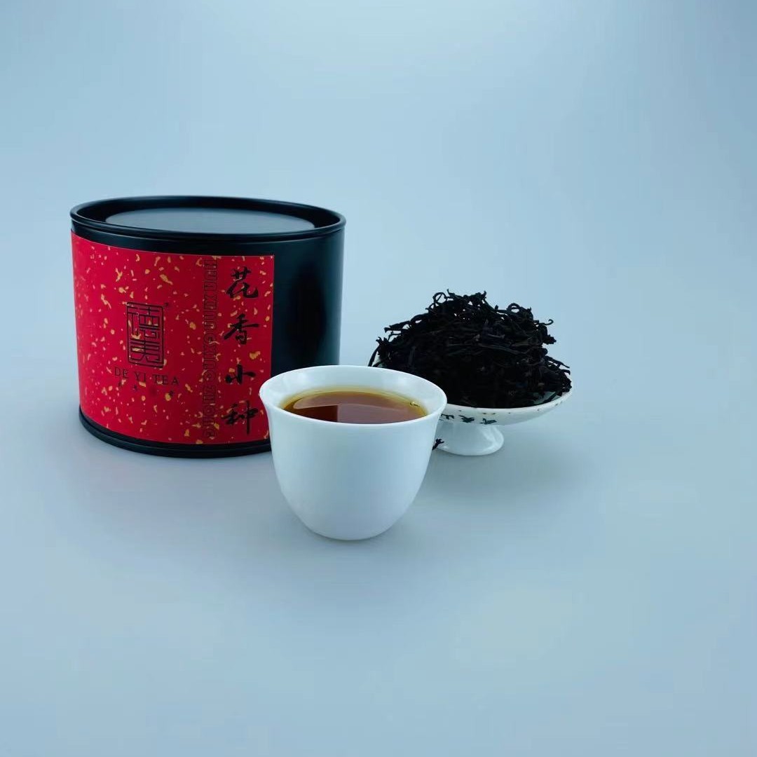 德夷【德夷老彭】花香小种50g 武夷红茶正山小种罐装盒装醇厚春季