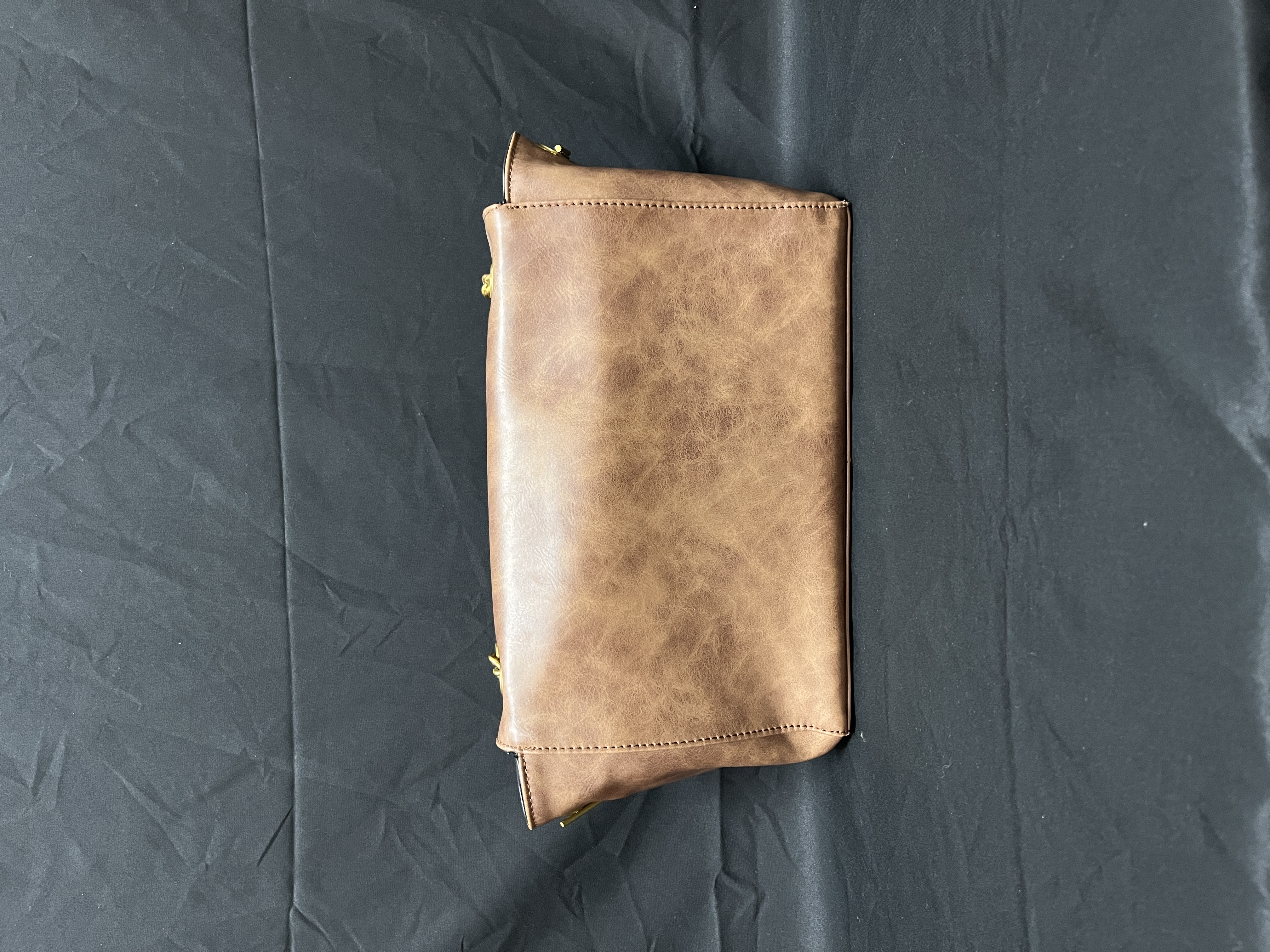 LQ-WITH-QUEEN真皮女包棕黑-0109