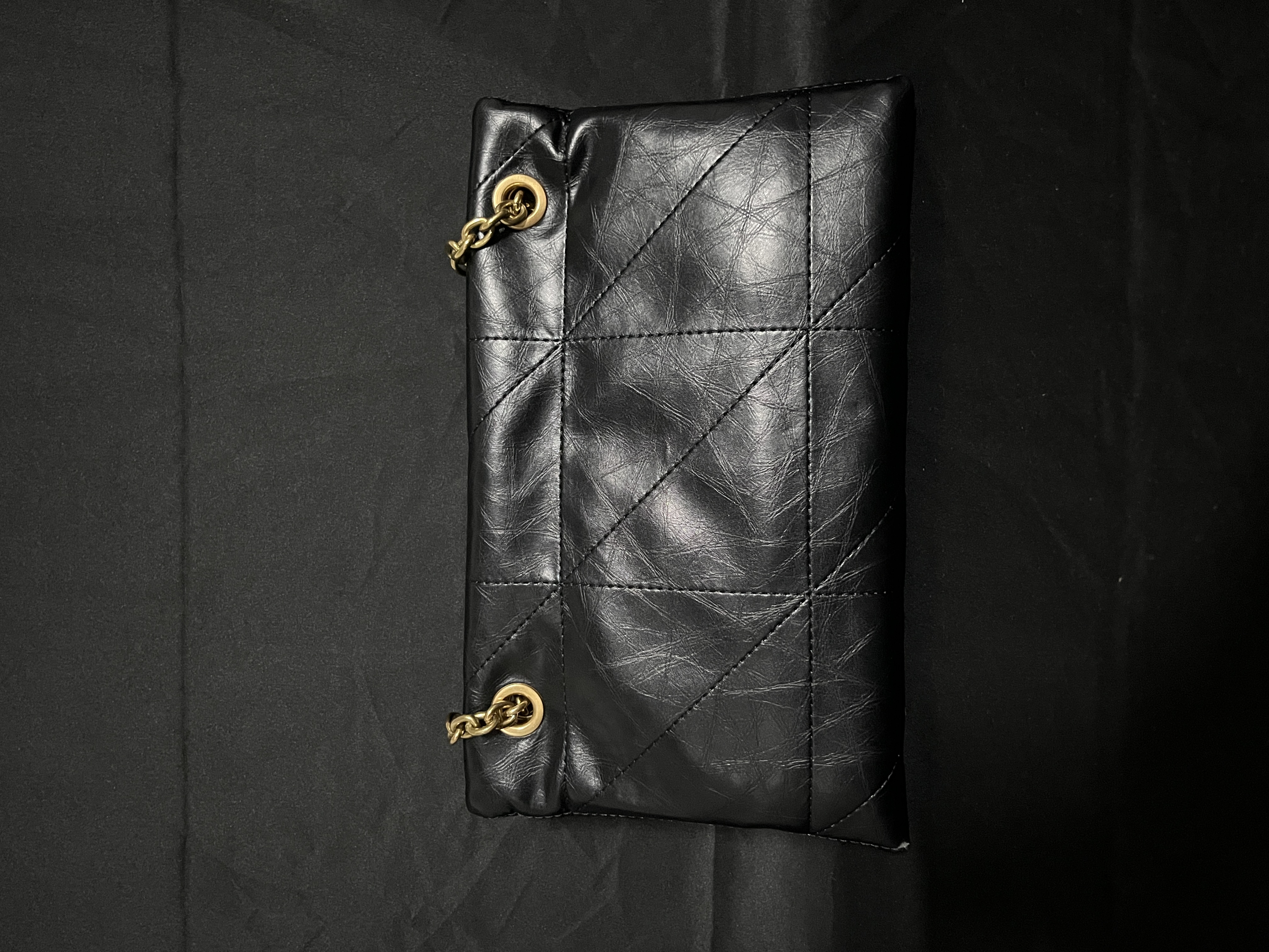 LQ-WITH-QUEEN真皮女包0070链条黑色