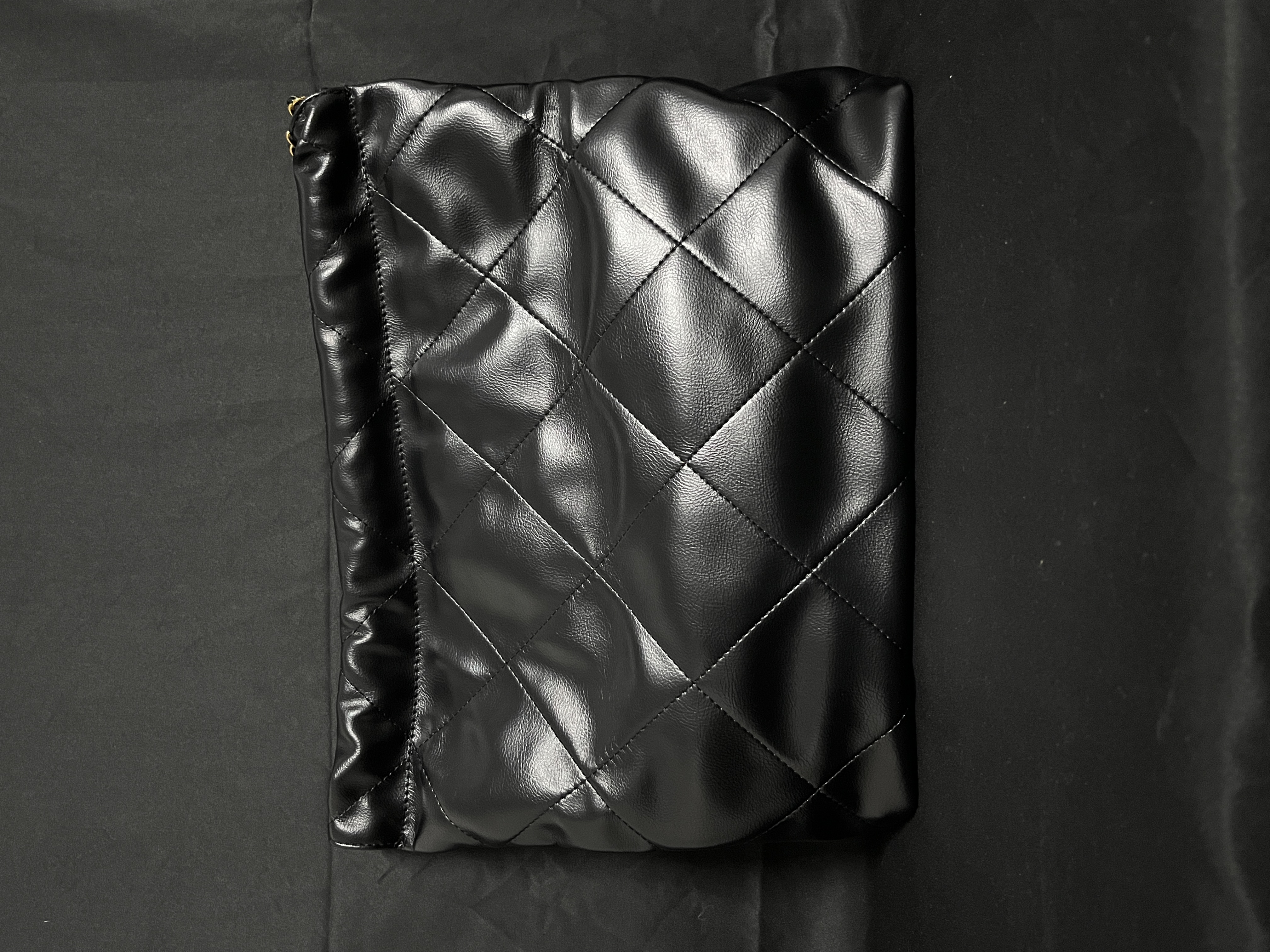 LQ-WITH-QUEEN真皮女包大购物袋子黑色