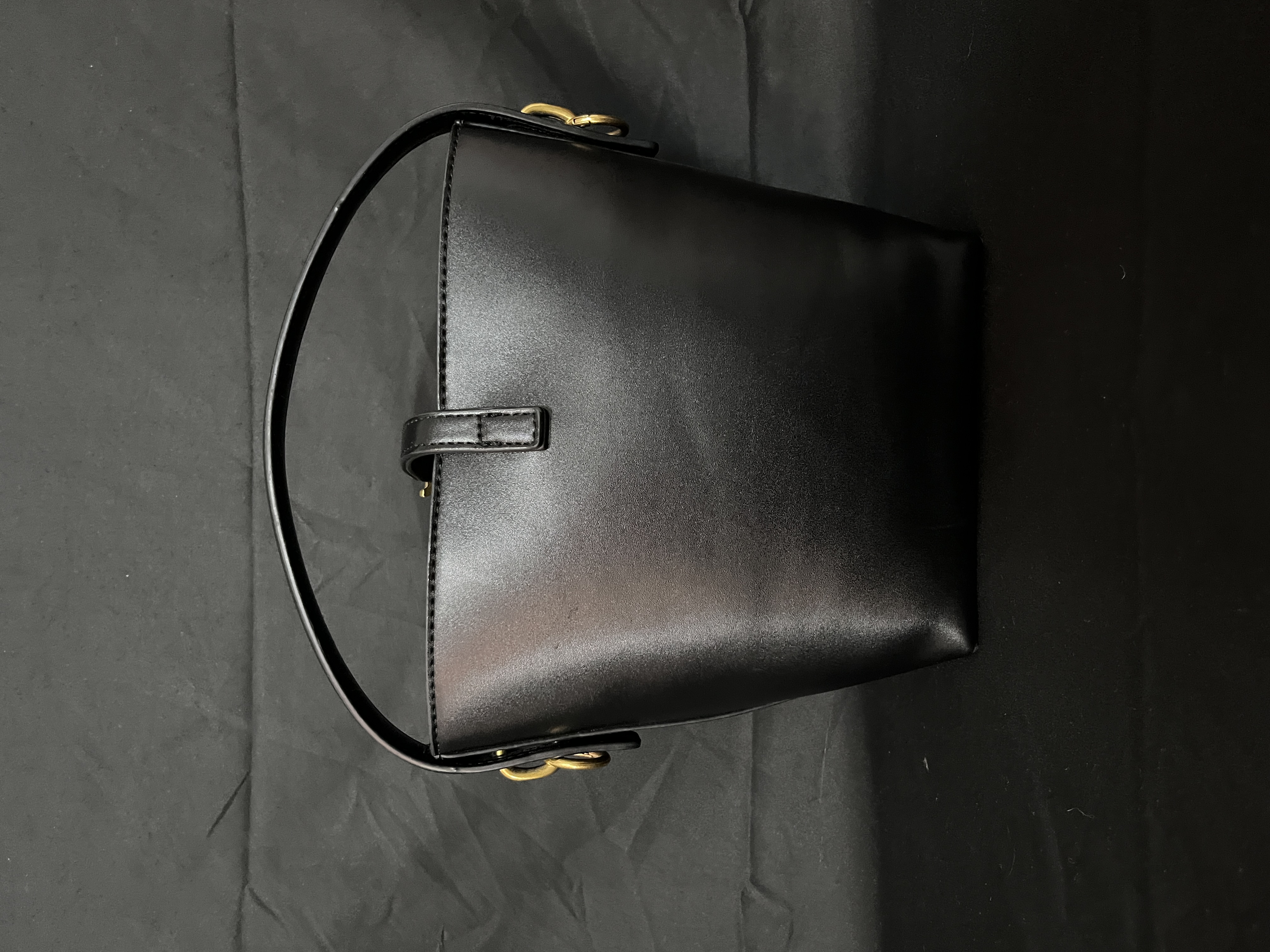 LQ-WITH-QUEEN真皮女包1桶亮皮0052黑色