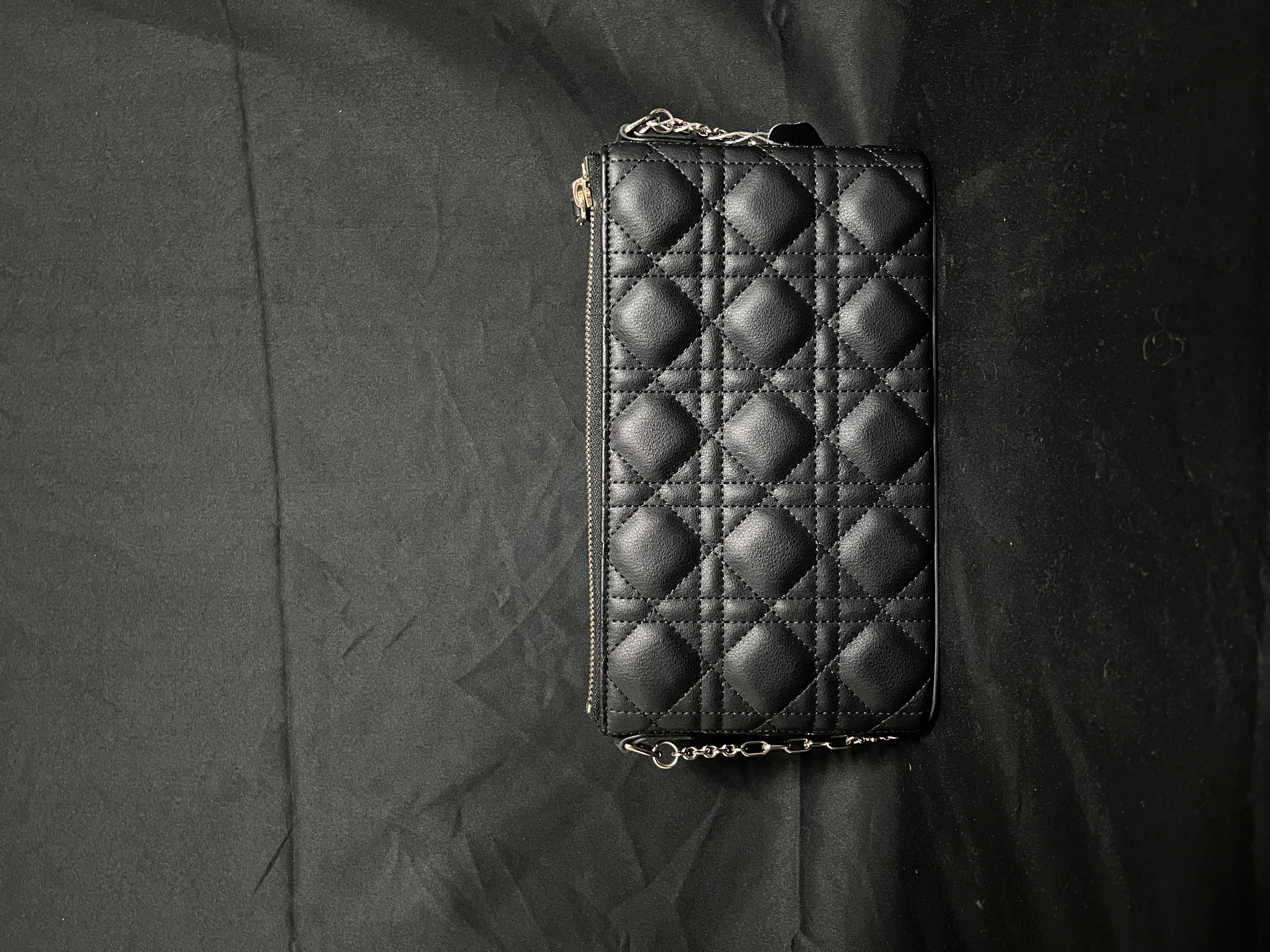 LQ-WITH-QUEEN真皮女包麻雀小包黑色