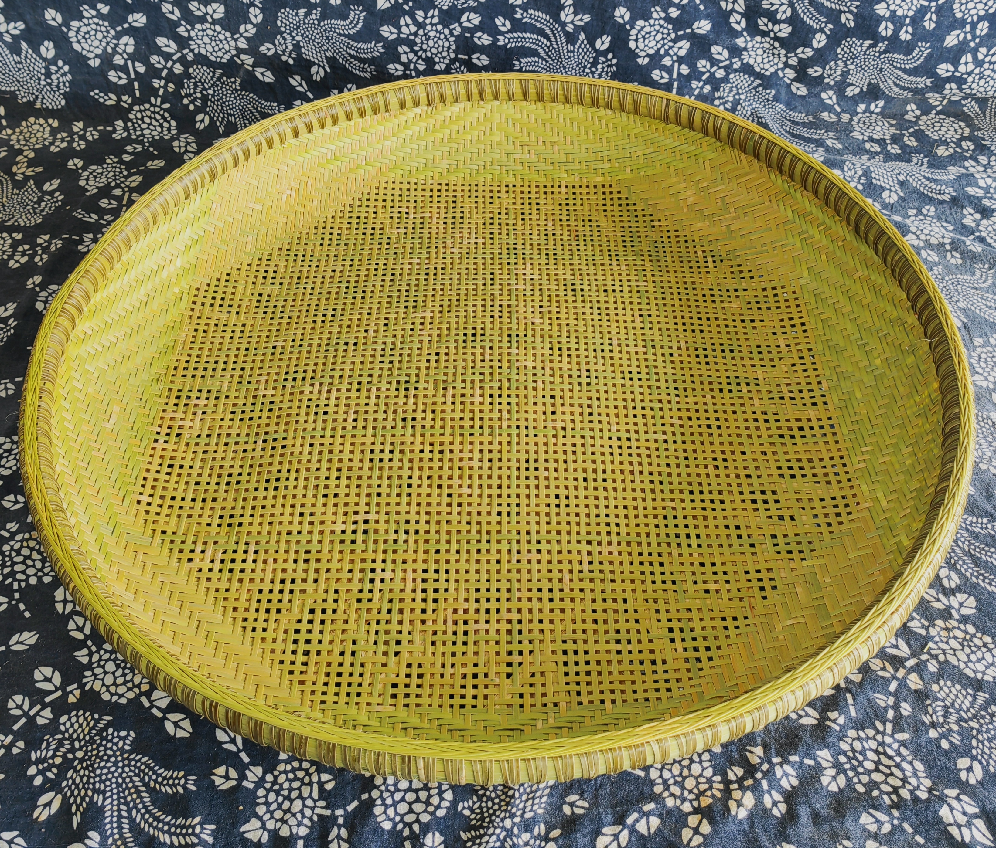 （大师款）纯手工制作 金竹 精编 全青皮 三层 粗孔 筛子