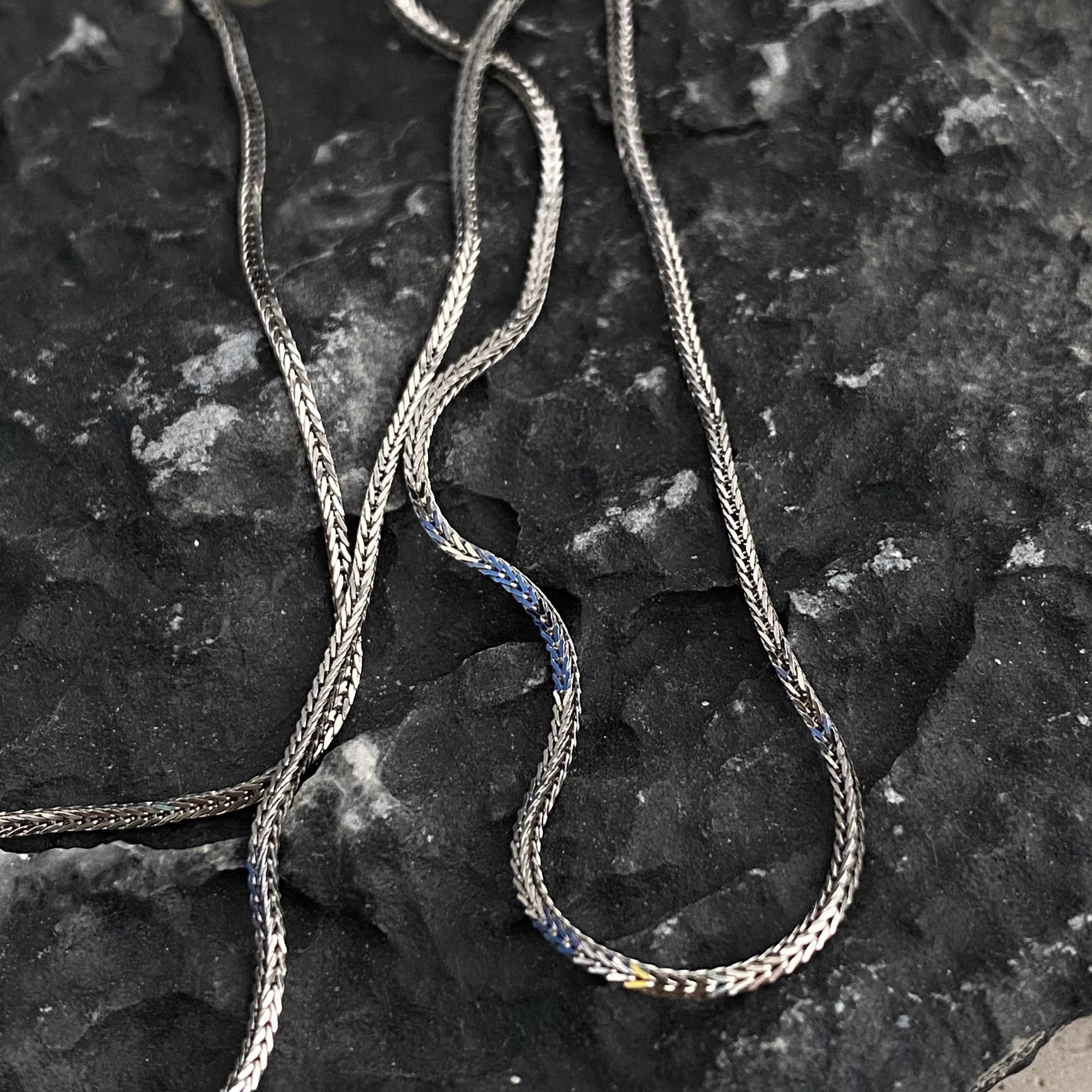 链子925银 肖邦狐尾细颈链45cm C8352时尚百搭链简