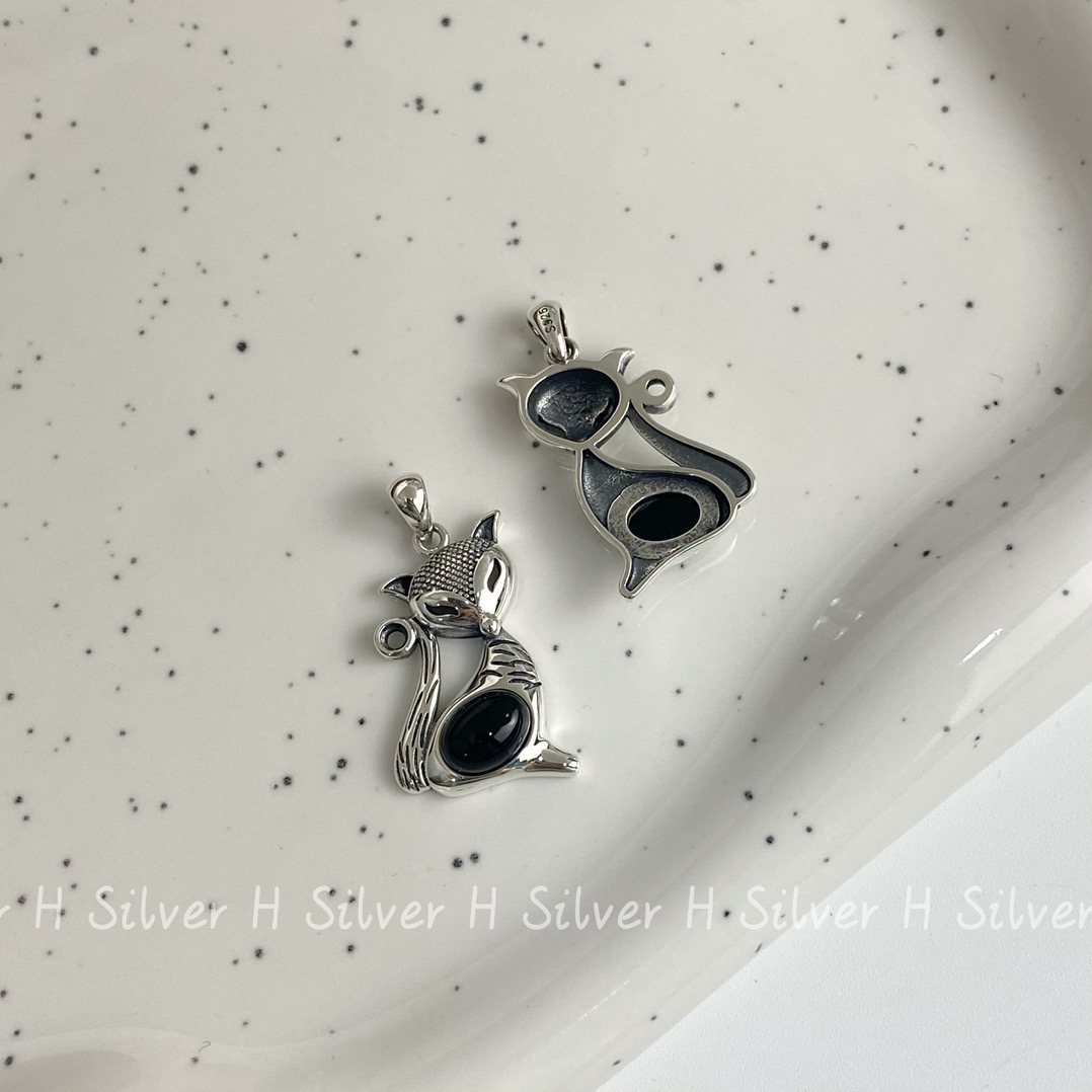 狐狸福禄玛瑙吊坠(不含链) Y1362 复古精致文艺